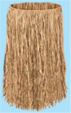 XL Natural Raffia Hula Skirt, 42 x 28 Inches