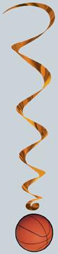 Basketball Whirl Hanging Decorations, 5 Count