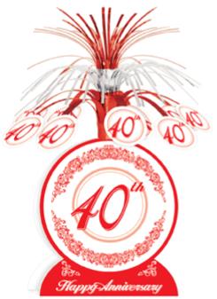 40th Anniversary Centerpiece, 13 Inch