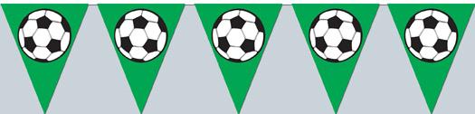 Soccer Ball Pennant Banner