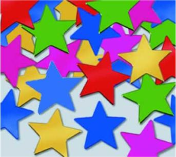 Fanci Fetti Multicolor Star Confetti, 1 oz