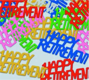 Happy Retirement Fanci-Fetti Confetti, 1/2 oz
