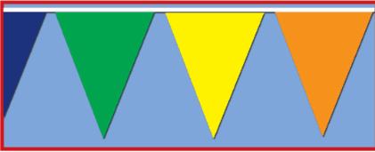 Multicolor Outdoor Pennant Banner, 120 ft