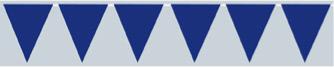 Blue Pennant Banner, 11 Inches x 12 Feet