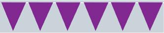 Purple Pennant Banner, 11 Inches x 12 Feet
