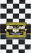 Black Check Plastic Table Cover, 54 x 108 Inches
