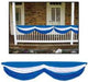 Blue and White Fabric Bunting, 5 ft 10 in