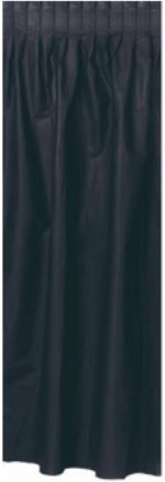 Black Plastic Table Skirt, 29 Inches x 14 Feet