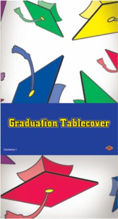 Graduation Table Cover, 54 x 108 Inches