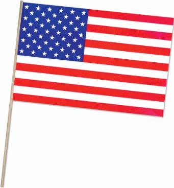 American Plastic Flag, 11 x 17 Inches