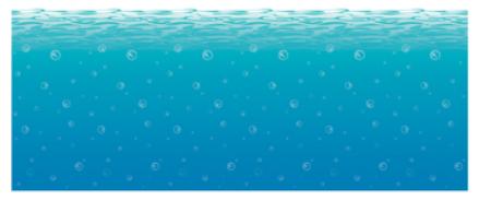 Undersea Insta-Theme Backdrop, 4 ft x 30 ft