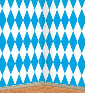 OCTOBERFEST BACKDROP 4'X30' BLUE/WHITE