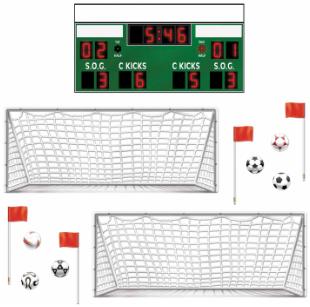 Soccer Party Props, 13 Count