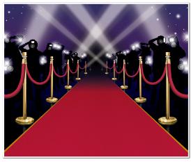 Red Carpet Insta-Mural Backdrop, 5 ft x 6 ft