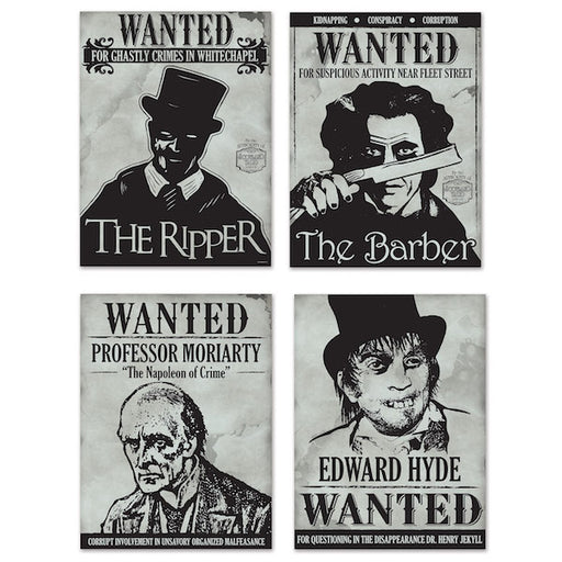 Sherlock Holmes Wanted Sign Cutouts