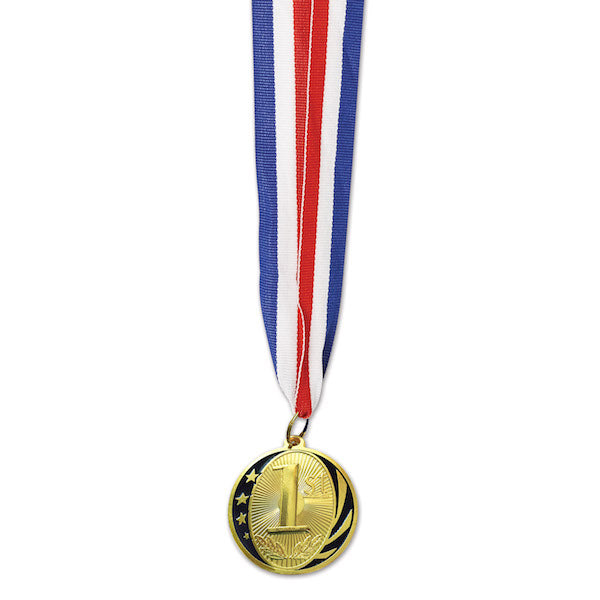 1st Place Gold Medal with 30-Inch Ribbon