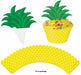 Pineapple Cupcake Wrappers and Toppers