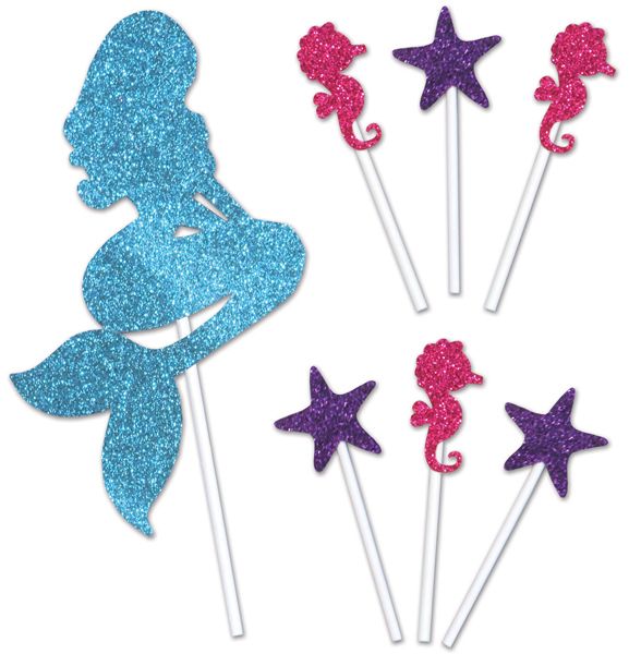 Mermaid Cake Topper, 1 per Package