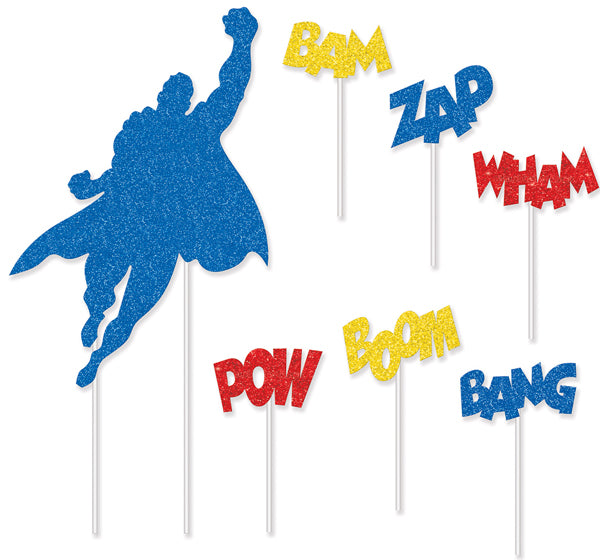 Hero Cake Topper, 1 Per Package