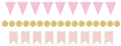 Pink & Gold Mini Streamer Kit