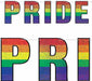 Glittered Pride Streamer, 5 ft