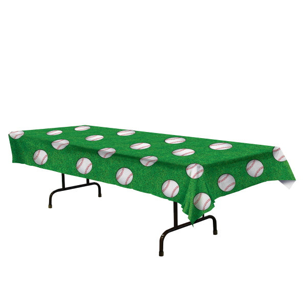 Baseball Tablecover, 54 x 108 Inches