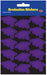 Purple Graduation Cap Stickers, 4 Sheets