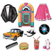 50'S CUTOUTS 10/PKG PRINTED 2 SIDES