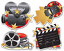 Double-Sided Movie Set Cutouts, 4-Pack