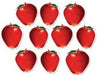 4-Inch Mini Apple Cutouts, 10-Pack