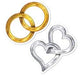 MINI WEDDING CUTOUT 10/PKG 5"