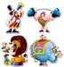 14-Inch Circus Cutouts, 4-Pack