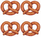 Double-Sided Pretzel Cutouts for Oktoberfest, 4-Pack