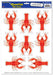 CRAWFISH PEEL N PLACE 12"X17" (8/SH)