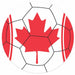 Canada Soccer Peel 'N Place Decoration, 5.25 Inches