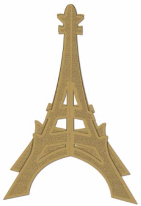 Glittered 3D Eiffel Tower Centerpiece