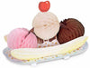 Tissue Banana Split Decoration, 6.5 Inch