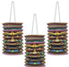 9-Inch Tiki Paper Lanterns, 3-Pack