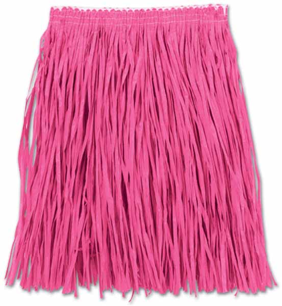 Adult Pink Mini Hula Skirt