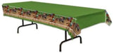Horse Racing Plastic Table Cover, 54 x 108 Inches