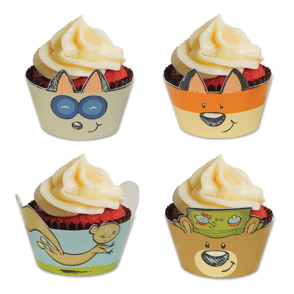 Woodland Friends Cupcake Wrappers, 8 Pack
