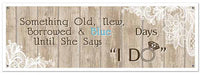 Rustic Wedding All-Weather Banner with 4 Grommets