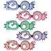 30 Glittered Foil Party Glasses, Box of 25