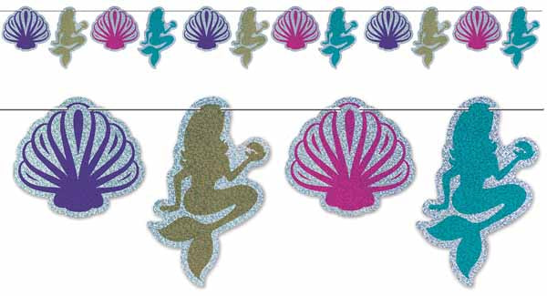 Mermaid & Seashell Party Streamer