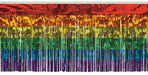 Rainbow Metallic Fringe, 15 Inches x 10 Feet