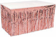 ROSE GOLD TABLESKIRT 30"X 14' 1PLY METAL