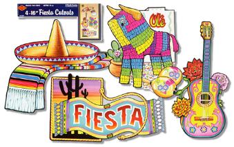 16-Inch Fiesta Cutouts, 4-Pack