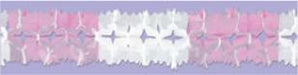 Pink & White Pageant Garland, 14.5 ft