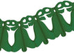 Hunter Green Bell Garland, 12 ft
