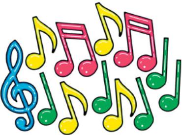 Neon Musical Note Silhouettes, 12 Pack